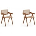 thumbnail image 2 of Manhattan Comfort Hamlet 18.11" Wood Dining Arm Chair in Natural (Set of 2), 2 of 12