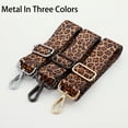 thumbnail image 4 of rygai Bag Shoulder Strap Wide Adjustable Long Snap Hook Clip High Tensile Replacement Bag Accessories Leopard Print Women Crossbody Bag Handbag Belt for Daily,Silver A, 4 of 8