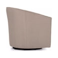thumbnail image 3 of Porter Modern and  Classic Retro Beige Fabric Upholstered Swivel Tub Chair, 3 of 3