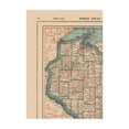 thumbnail image 4 of Historic State Map - Wisconsin - Poates 1921 - Vintage Wall Art, 4 of 4