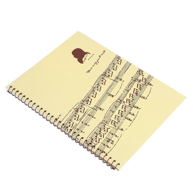 50 páginas Notación musical Personal Cuaderno Música Manuscrito Papel de escribir, Cuaderno de pentagrama, Cuaderno EOTVIA NO