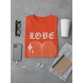 thumbnail image 3 of Love Techno Style Heart T-Shirt Men -Image by Shutterstock, Male Large, 3 of 4