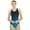 Blue/Green, variant on Sporti Molecule Wide Strap One Piece Swimsuit, High Cut, Unpadded (Women’s)
