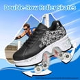 thumbnail image 2 of Roller Skate Shoes for men,Double-Row Deform Wheel Shoe Skate,Shoes with Wheel,2-in-1 Adult Parkour Roller Shoes Suitable for Outdoor Fun, Fitness, 2 of 7