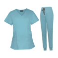 thumbnail image 2 of Nurse Work Uniforms Workwear Work Clothing Machine Wash Sturdy Multi Pockets S, 2 of 10
