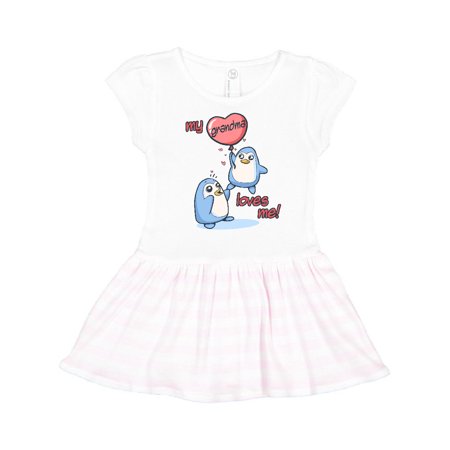 

Inktastic My Grandma Loves Me Gift Toddler Girl Dress