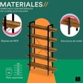thumbnail image 3 of Mubson Librero con 5 Repisas Palermo. Estante Organizador, 3 of 5