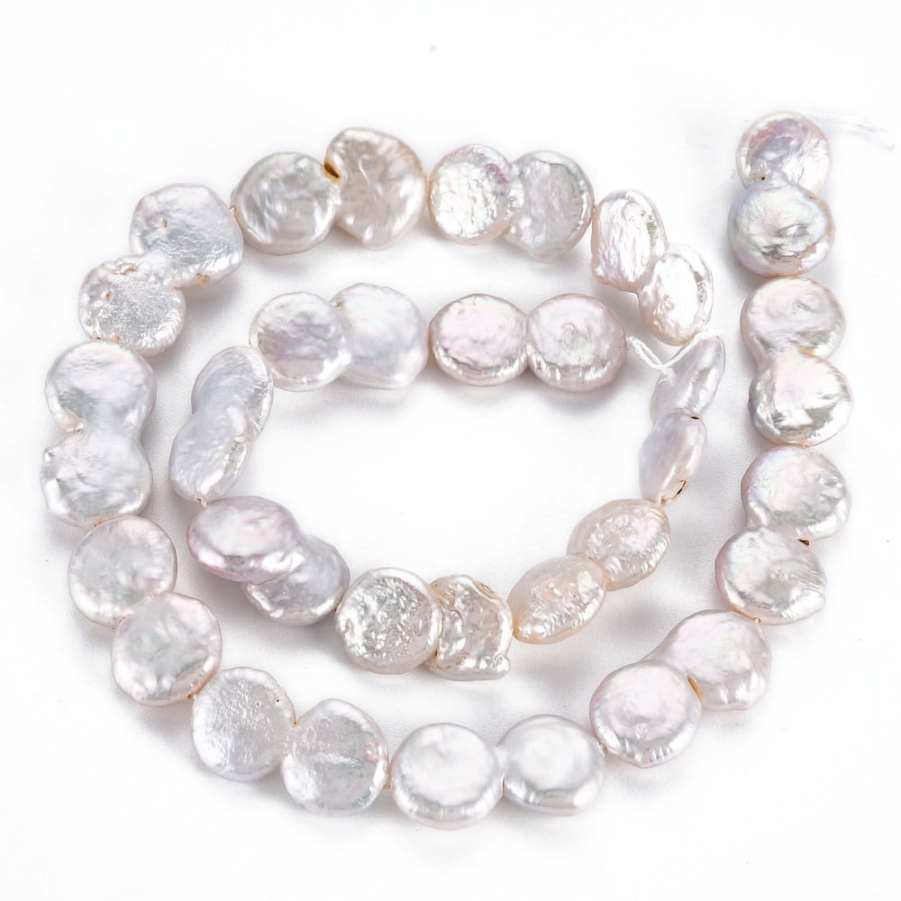 1Strand Natural Keshi Pearl Beads Strands Cultured Freshwater Pearl 8 Shape Seashell Color 17~22x11~13x4~8mm Hole: 0.6mm about 19~20pcs/strand 15.35 inch(39cm)