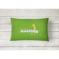 thumbnail image 2 of Carolines Treasures SB3093PW1216 Id rather be Golfing Woman on Green   Canvas Fabric Decorative Pillow  12H x16W, 2 of 3