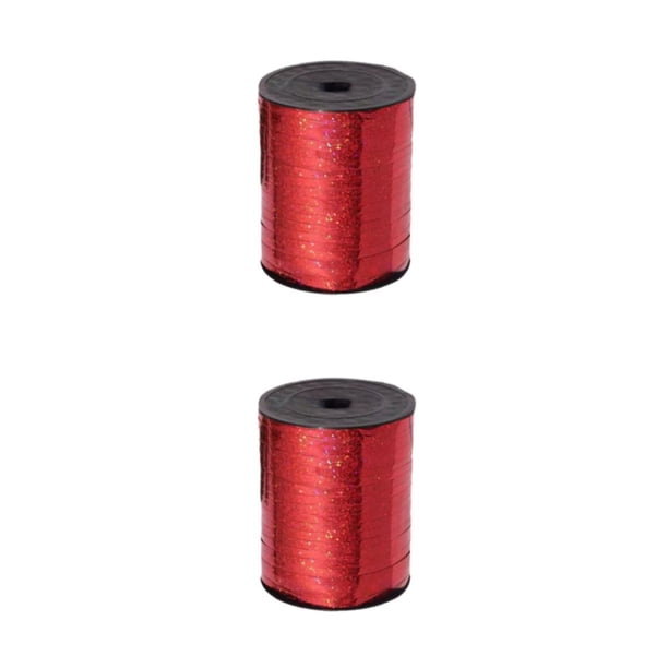 Naiovety Globo De Cinta Brillante Colores Brillantes Y Deslumbrantes Manualidades Y Suministros De Embalaje De Regalo Tidy Red rojo 2Conjunto