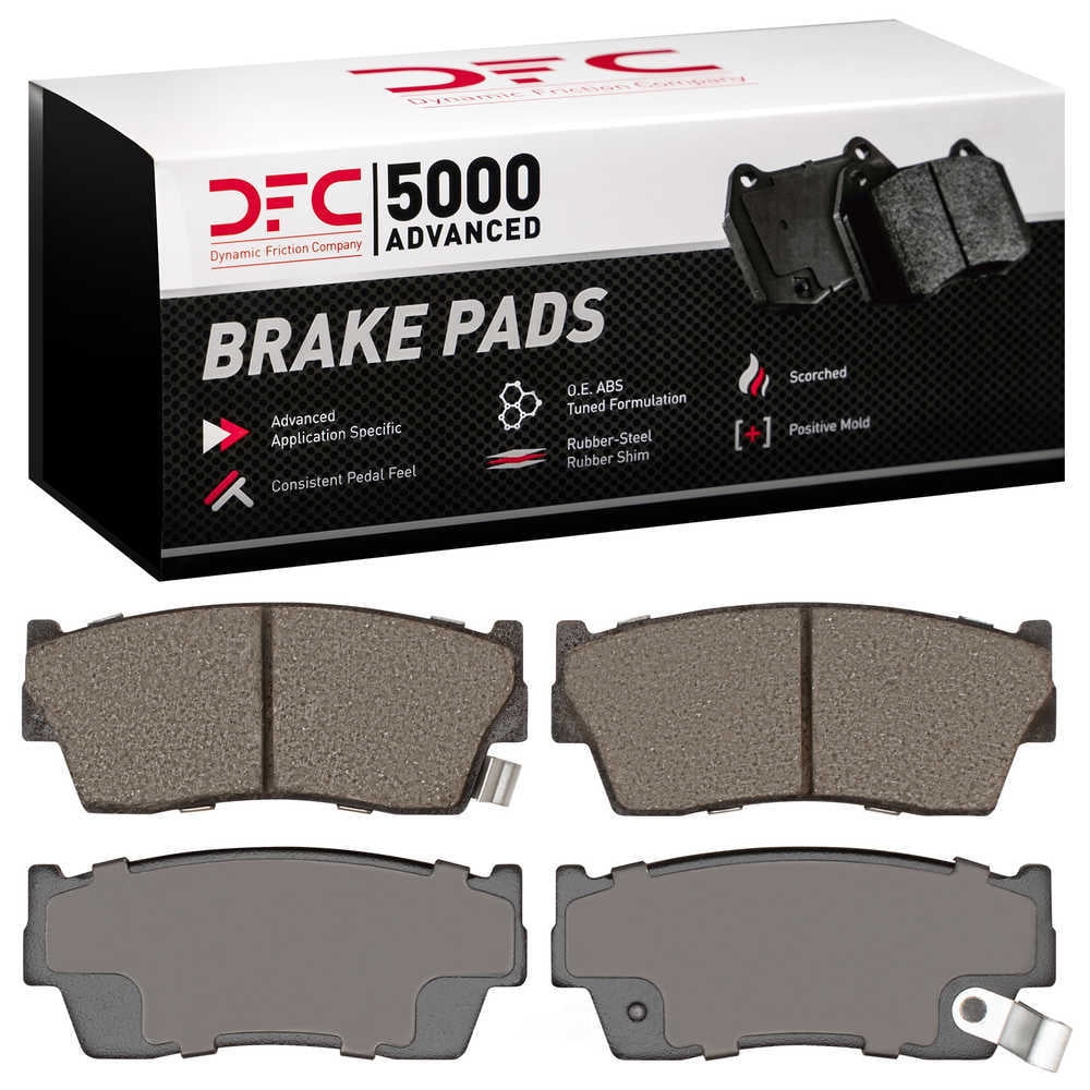 Dynamic Friction Company 1551-0418-00 DFC 5000 Advanced Brake Pads - Ceramic - OE Equivalent