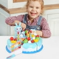 thumbnail image 2 of Uinagy Pretend Birthday Cake Toy Children's Simulation Kitchen Cake Fruit Cutting Fun Children's Educational Game * 1Pcs, 2 of 6