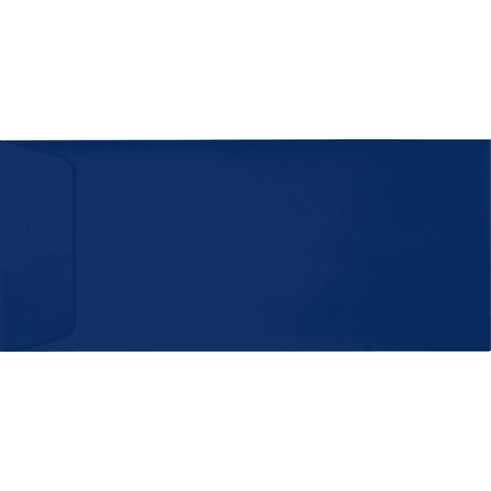 LUXPaper #10 Open End Envelopes w/Peel & Press, 4 1/8 x 9 1/2, Navy Blue, 1000/Pack