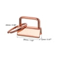 thumbnail image 2 of 20Pack 26mm/ 1.02-inch Key Fob Hardware with Keychain Ring for Bag Webbing Wristlets, Rose Golden, 2 of 5