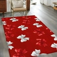 thumbnail image 2 of Area Rug for Living Room, Red White Bow Non-Slip Indoor Large Carpet for Bedroom/Dining Room, Modern Art Watercolor Bowknot Washable Low-Profile Rectangle Floor Mat Runner Rugs - 2.7 x 5 Ft, 2 of 8