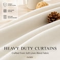 Floor To Ceiling Room Dividers Floor to Ceiling Curtains 108 Inch Length 2 Panel Set, Blackout Linen