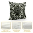 thumbnail image 4 of Shiartex Throw Pillow Cover Ornate Black Flower Frame Pattern  Pillow Case Decorative for Sofa Couch Chair Bedroom  White, 4 of 5