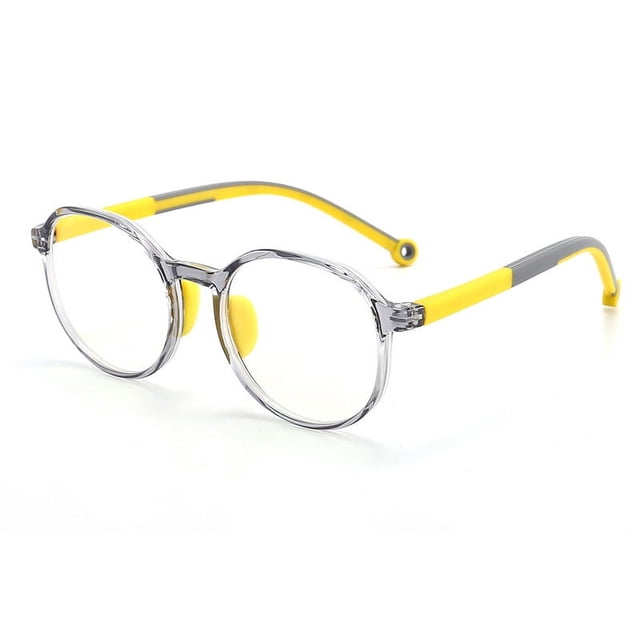 Gafas anti luz azul para niños, almohadillas nasales de silicona para niños, gafas anti luz azul, lentes planas
