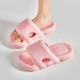 thumbnail image 5 of HNMKIU Cozy Slippers for Home Bathroom Shower Soft Sole Lightweight Comfortable Indoor Outdoor Couples Men Women Beach Sandals Z03_Light Pink,9, 5 of 6
