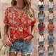 thumbnail image 2 of Ropa Vintage para mujer, Tops Y2k, camiseta para mujer, ropa de calle elegante, moda de verano, camisetas con estampado informal, nuevo, 2 of 4
