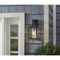 thumbnail image 4 of Home Decorators Collection Blakeley 14.88 in. Transitional 1-Light Black Outdoor Wall Light Fixture with Clear Beveled Glass, 4 of 4