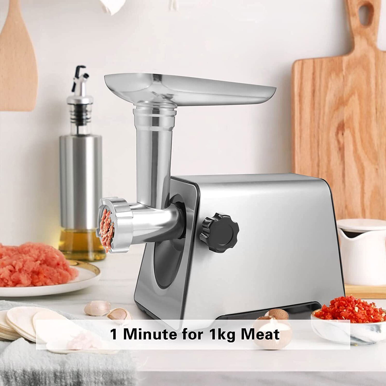 KALEFU Simple Deluxe Electric Meat Grinder, Heavy Duty Meat Mincer