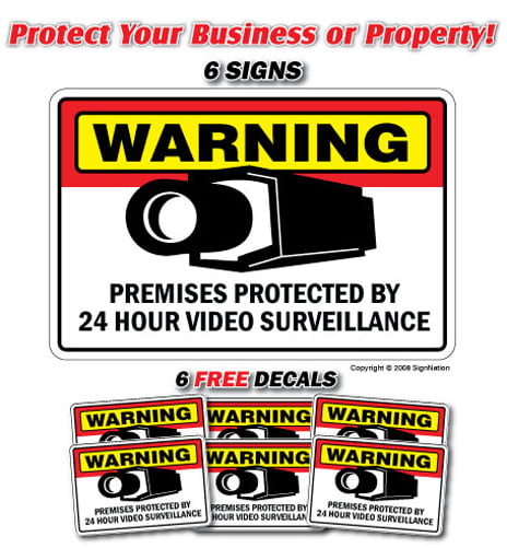 Security Surveillance Safety CCTV For Further Information Sign V6SECU0029 