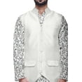 thumbnail image 4 of Atasi Printed Kurta Pajama Jacket Set Mandarin Collar Traditional Ethnic Shirt, 4 of 5