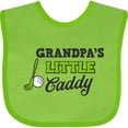 thumbnail image 3 of Inktastic Grandpas Little Caddy with Golf Club and Ball Boys or Girls Baby Bib, 3 of 4