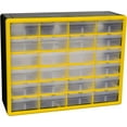 thumbnail image 4 of Akro-Mils 24 Drawer Plastic Cabinet Storage Organizer with Drawers for Hardware, Small Parts, Craft Supplies, Yellow, 4 of 8