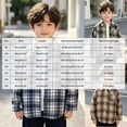 thumbnail image 3 of WXFAZCVU Boys Long Sleeve Plaid Shirt Button Down Shirts Soft and Comfortable Fall Jackets Size 5-6 Years, 3 of 4