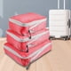 thumbnail image 5 of Bolsas De Almacenamiento De Viaje 3 uds bolsa para guardar ropa comprimible plegable para vacaciones familiares esquí (rojo), 5 of 6