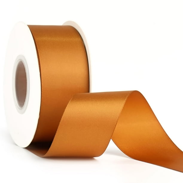 Cinta decorativa MAYREEL, rollo de 3,8 cm, cobre satinado, 22,9 m