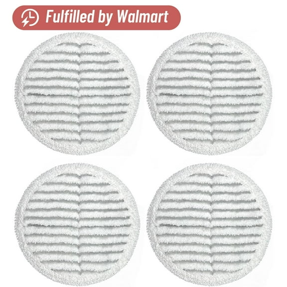 4 Pack 2124 Spinwave Mop Pad Replacement Pads Compatible with Bissell Spinwave Mops 2039 2037 2039A Series Steam Mop Pads for Bissell Spinwave Hard Floor Cleaning Kits 4 Scrubby Pads.