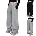 thumbnail image 6 of CHENge Girls Baggy Barrel Pants - Extra Loose Long Wide Leg Pants Lounge Athletic Barrel Joggers for Girl, 6 of 8