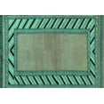 thumbnail image 1 of Ahgly Company Indoor Rectangle Southwestern Turquoise Blue Country Area Rugs, 2' x 3', 1 of 4