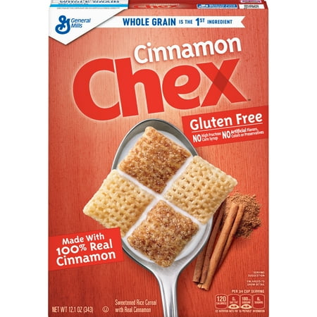 Cinnamon Chex Cereal, Gluten Free Cereal, 12.1 oz