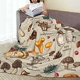 thumbnail image 5 of Mushroom Blanket for Adults Women Teen Girls Mushroom Blanket Gifts 60" x 50" Flannel Mushrooms Collection Throw Blanket for Bed Living Room Sofa Couch Soft Warm Lightweight Cozy Mushroom Decor, 5 of 6