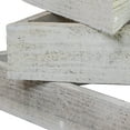 thumbnail image 6 of Ekena Millwork Set of 3, Triangle, Open Back, Vintage Farmhouse Shadow Box Shelves, Barnwood Decor Collection, Chalk Dust White, 6 of 15