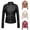 Gold, variant on Womens Faux Leather Zip Up Moto Biker Jacket Slim Fit Stylish Quilted Outwear PU Bomber Jackets with Zipper Pocket