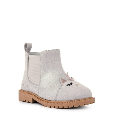 

Wonder Nation Baby Girl Chelsea Critter Boot Sizes 2-6