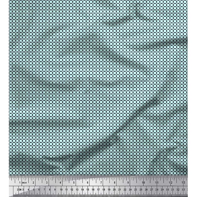 Soimoi Polyester Crepe Fabric Artistic Floral Shirting Print Fabric by The Yard 52 Inch Wide