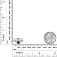 thumbnail image 4 of Gem Stone King 925 Sterling Silver and 10K Yellow Gold Black Onyx and White Lab Grown Diamond Bridal Ring Set for Women (0.66 Cttw, 5MM Cushion Cut, Gemstone Birthstone, Available in Size 5,6,7,8,9), 4 of 5