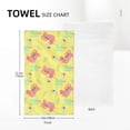 thumbnail image 4 of YFYANG Absorbent Towel, Soft Skin-Friendly Yellow Cartoon Cat Graffiti Washcloth Bath Towel, Suitable for All Skin, 27.5 x 16-inch, 4 of 7