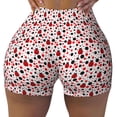 thumbnail image 2 of Sikiie Ladybugs 2 Workout Shorts Women Scrunch Butt Gym Shorts Seamless High Waist Tummy Control Yoga Biker Athletic Shorts-Medium, 2 of 8