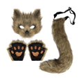 thumbnail image 4 of BELOVING Cosplay Costume Set Halloween Cloth Animal Shape Costume for Holiday Cosplay Brown, 4 of 9