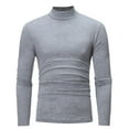 thumbnail image 5 of Men's Plus Size Tshirts Crew Neck Thermal Undershirts Plain Long Sleeve Basic Solid T Shirt Summer Casual Tee Tops, 5 of 6