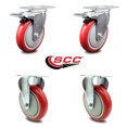 thumbnail image 2 of Cambro Ultra Pan Carrier Caster with Brakes and 2 Rigid Replacement Set - SCC, 2 of 2