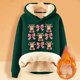 thumbnail image 2 of WILLBEST Sudadera de Mujer con Estampado Navideño de Vaca, Estilo Vaquero, Estilo Femenino y Grueso Mediana, 2 of 4