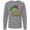 Athletic Heather, variant on Inktastic Mardi Gras New Orleans Louisiana Jester Hat Long Sleeve T-Shirt